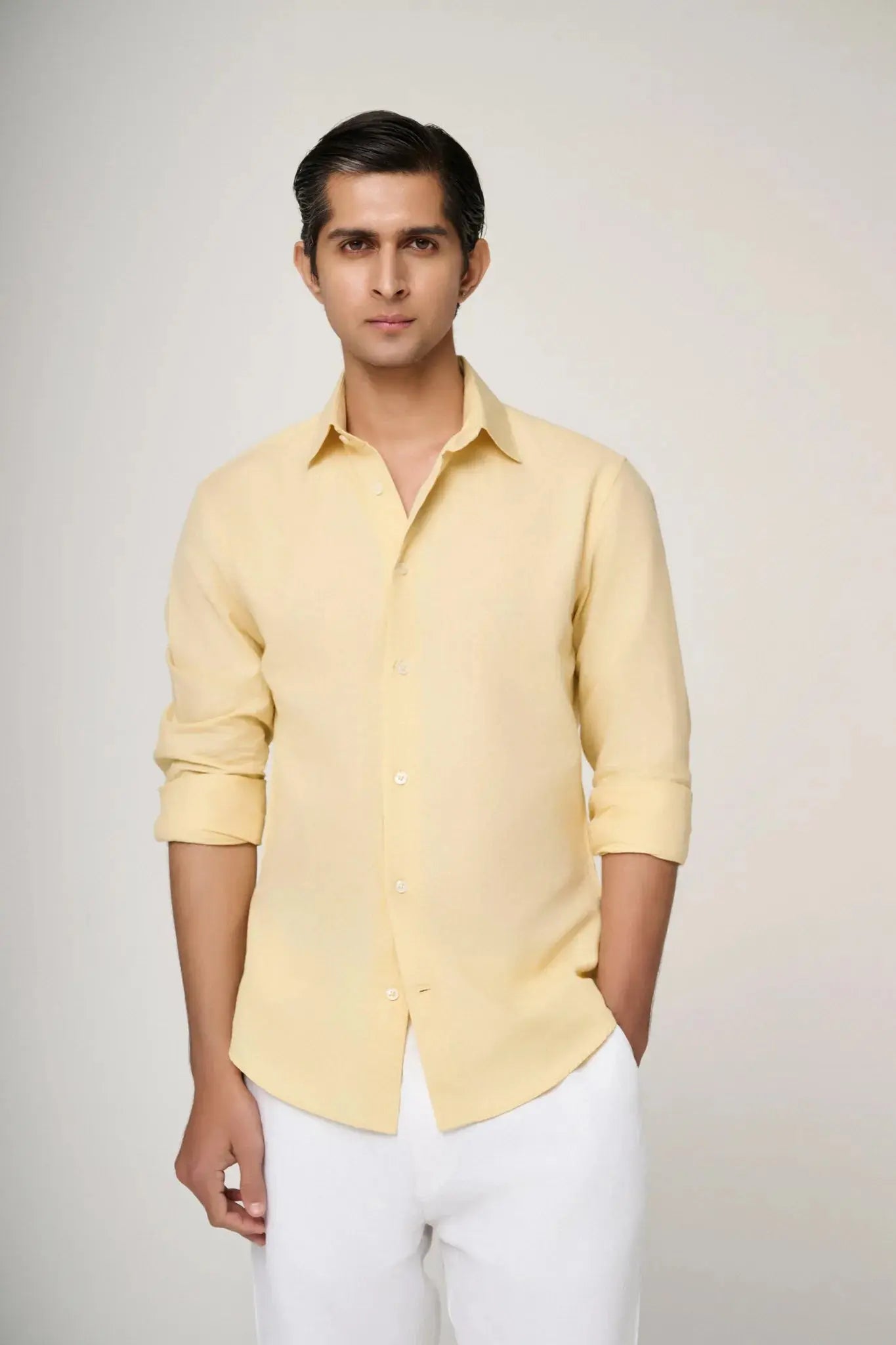 Yellow Linen Shirt