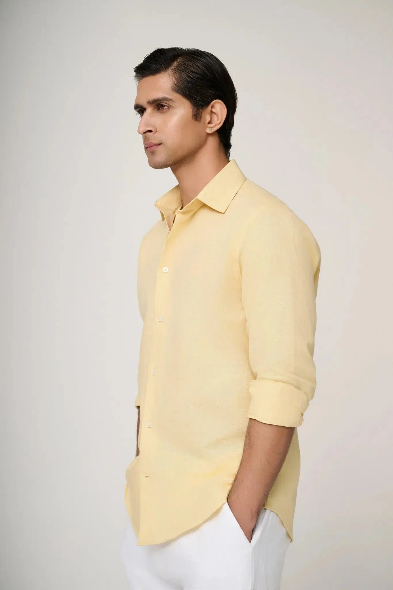Yellow Linen Shirt