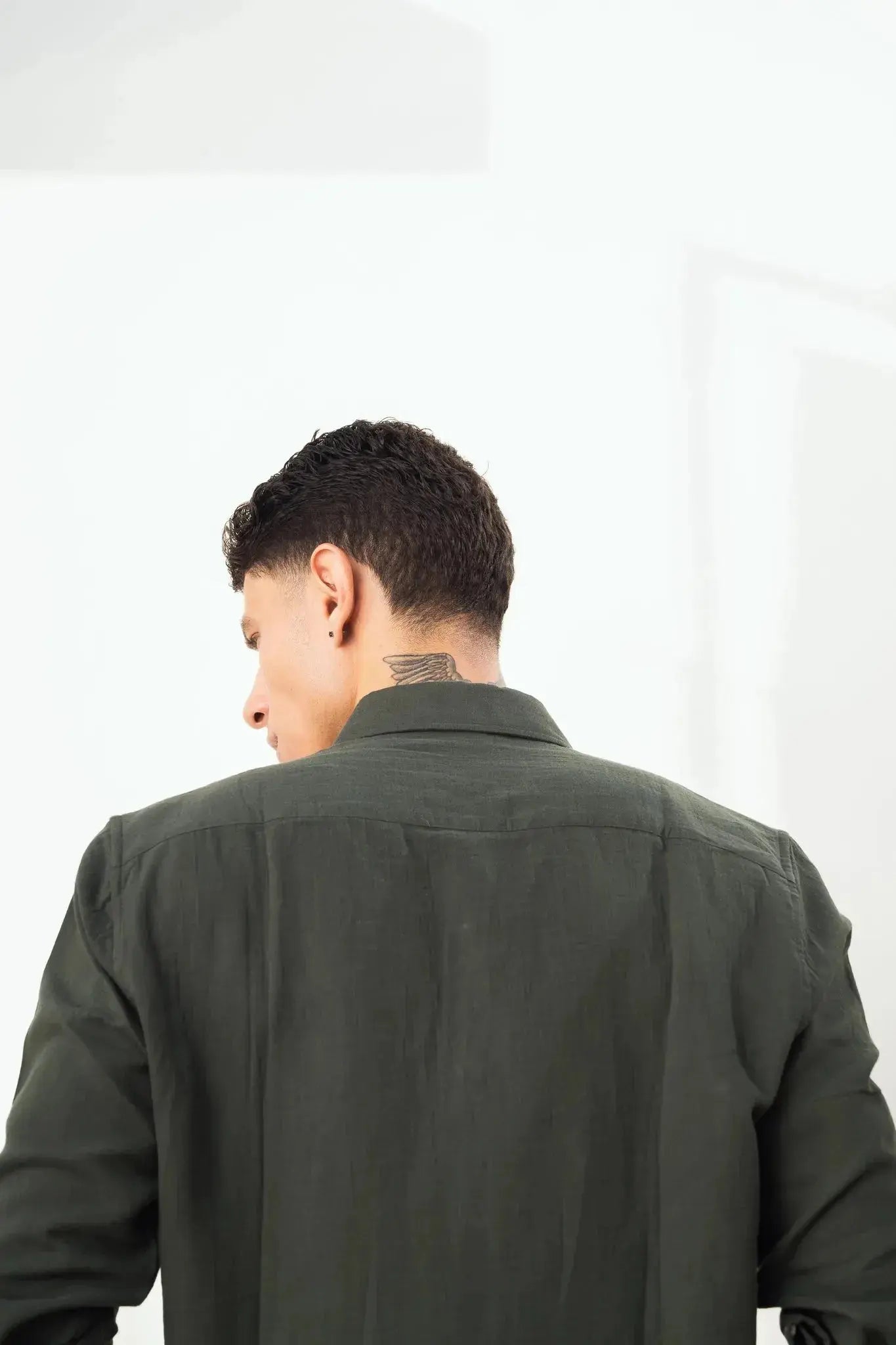 Dark Green 100% Cotton Shirt