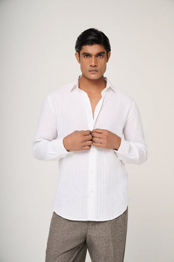 The Pure White Linen Shirt