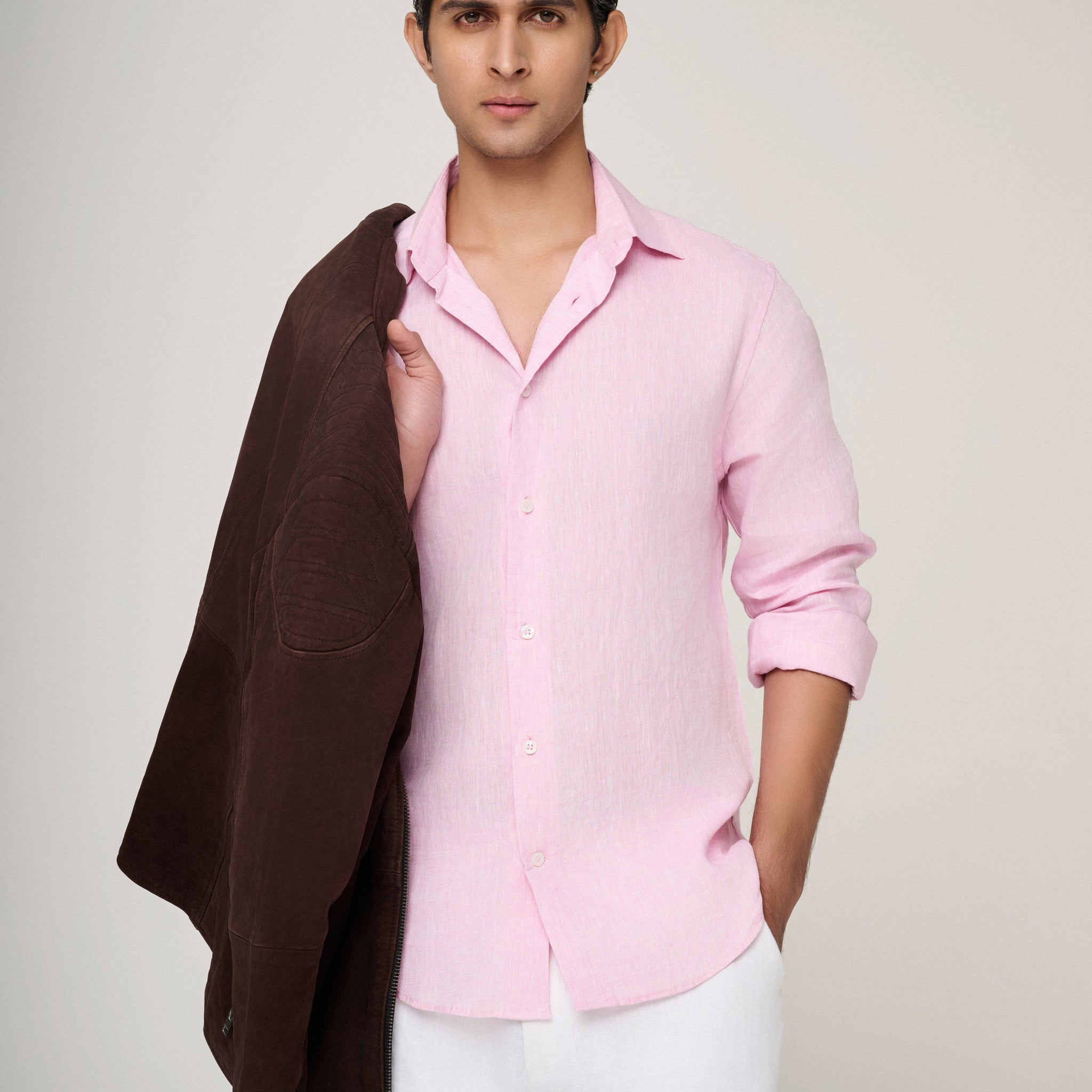 The Soft Pink Linen Shirt