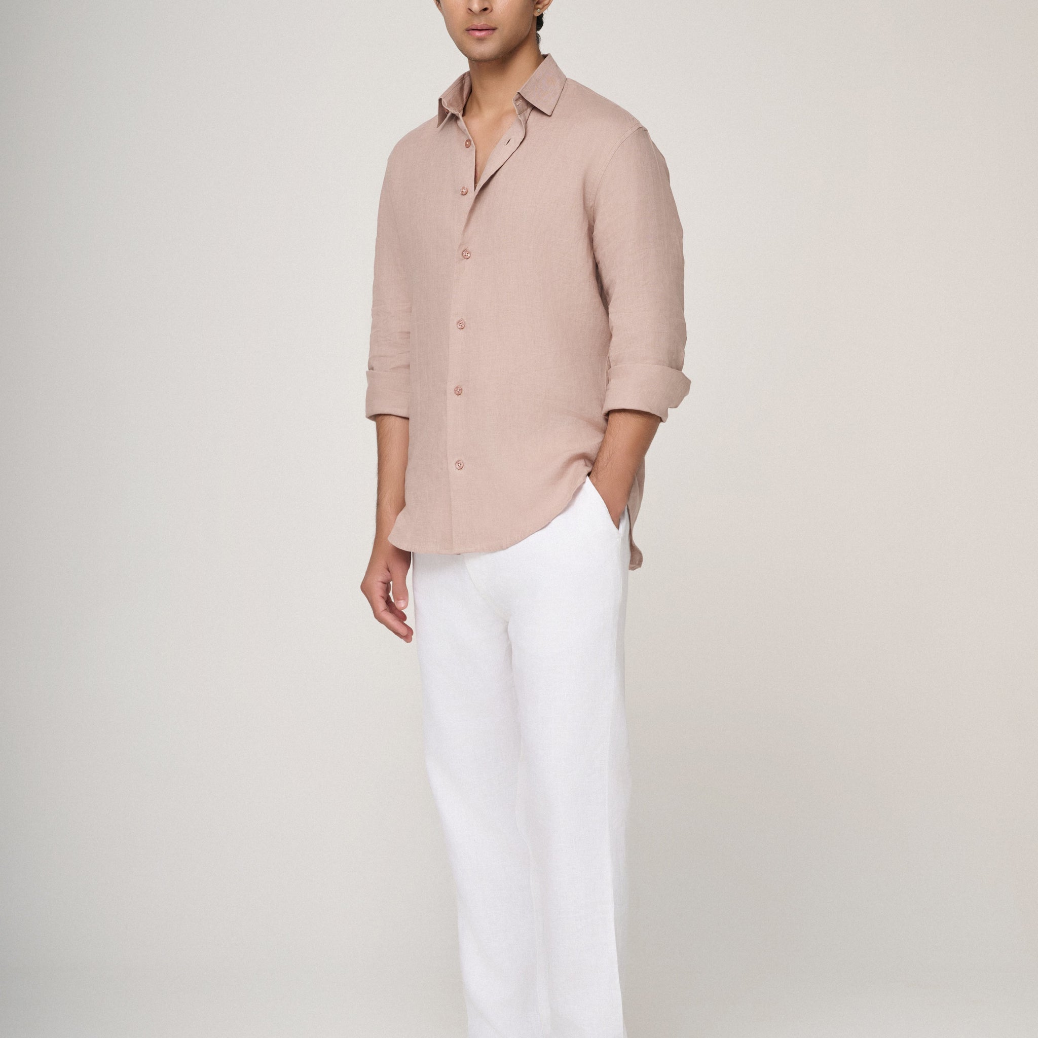 The Camel Luxe Linen Shirt