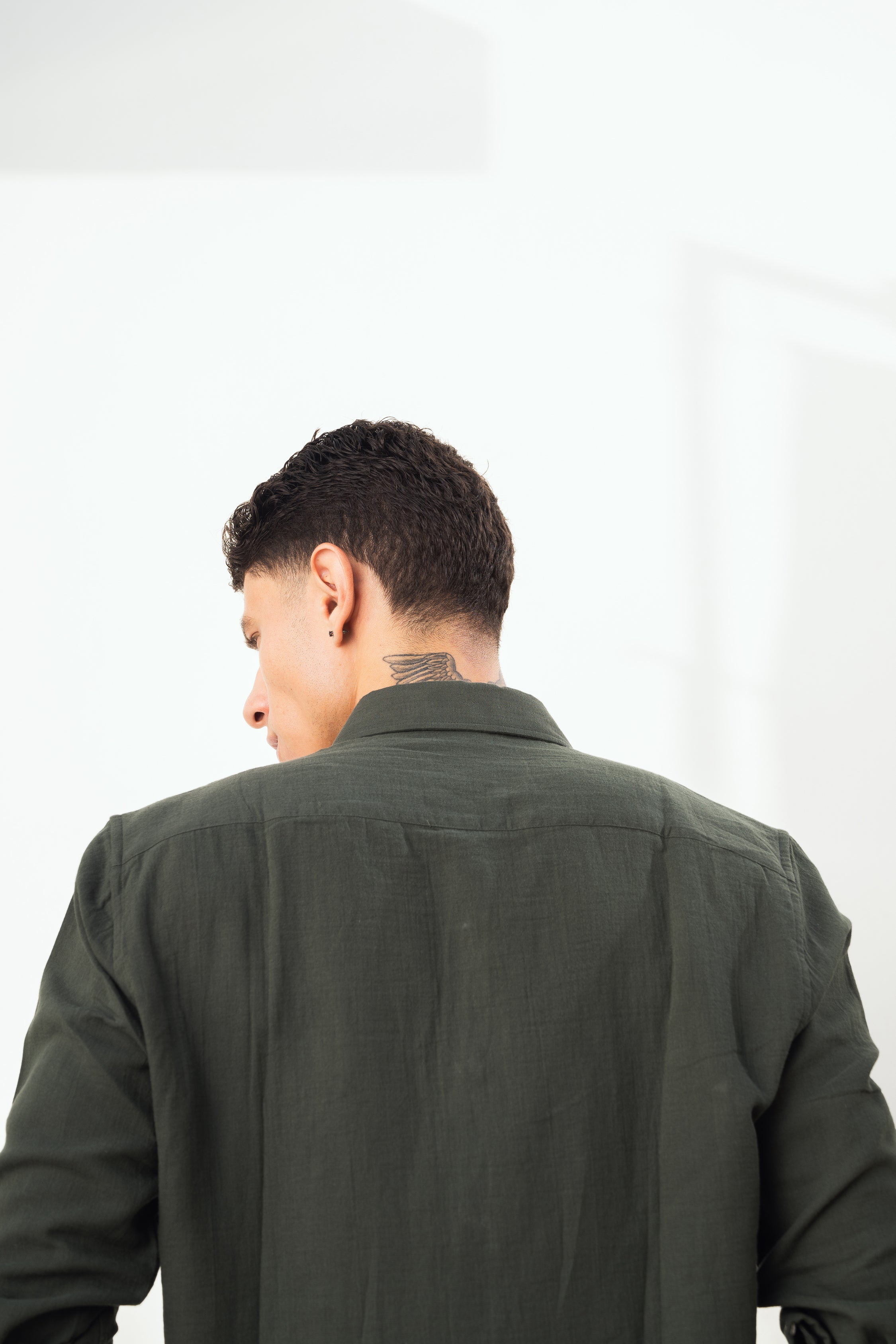 Dark Green 100% Cotton Shirt