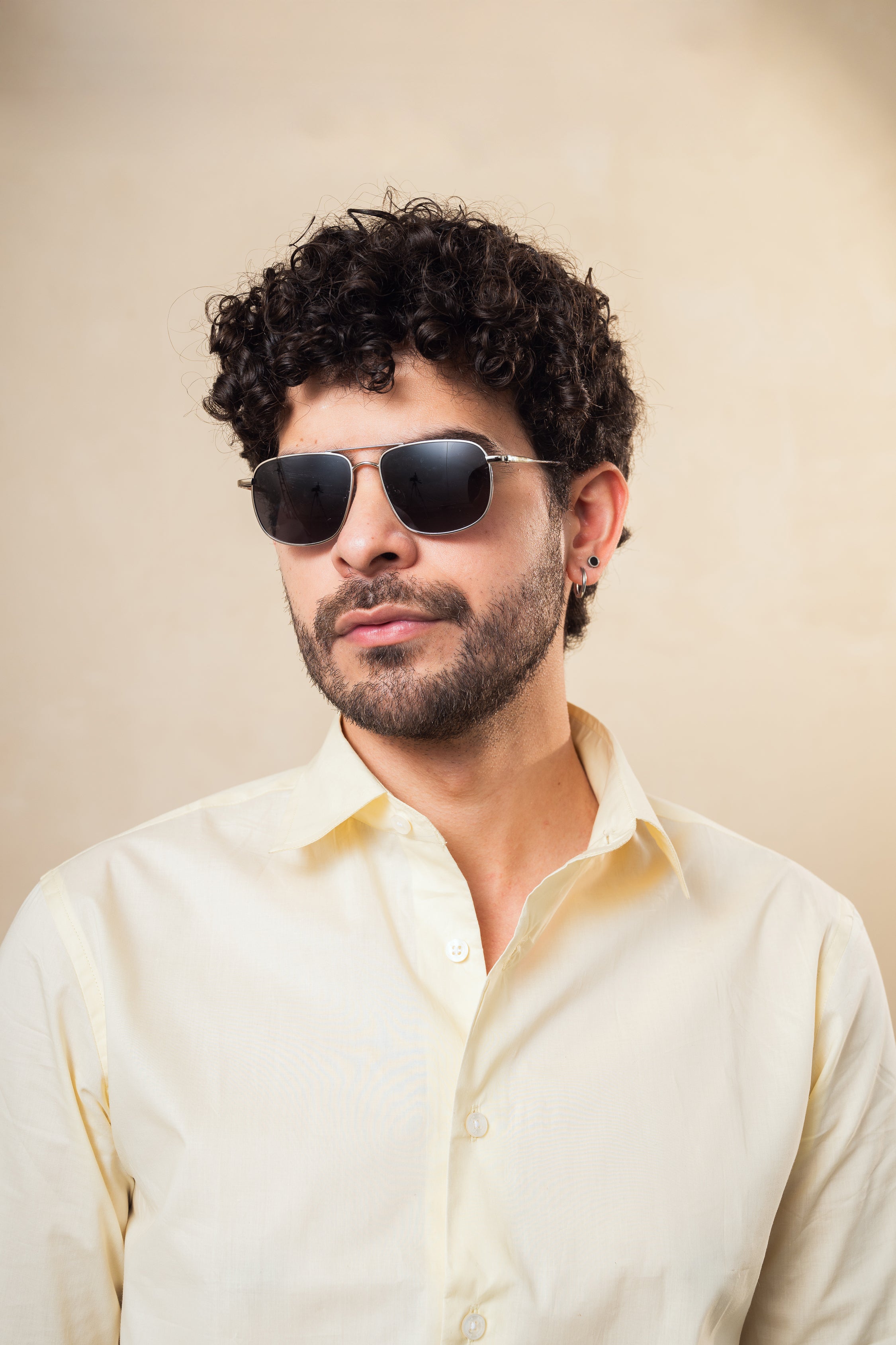 lightweight yellow cotton shirt