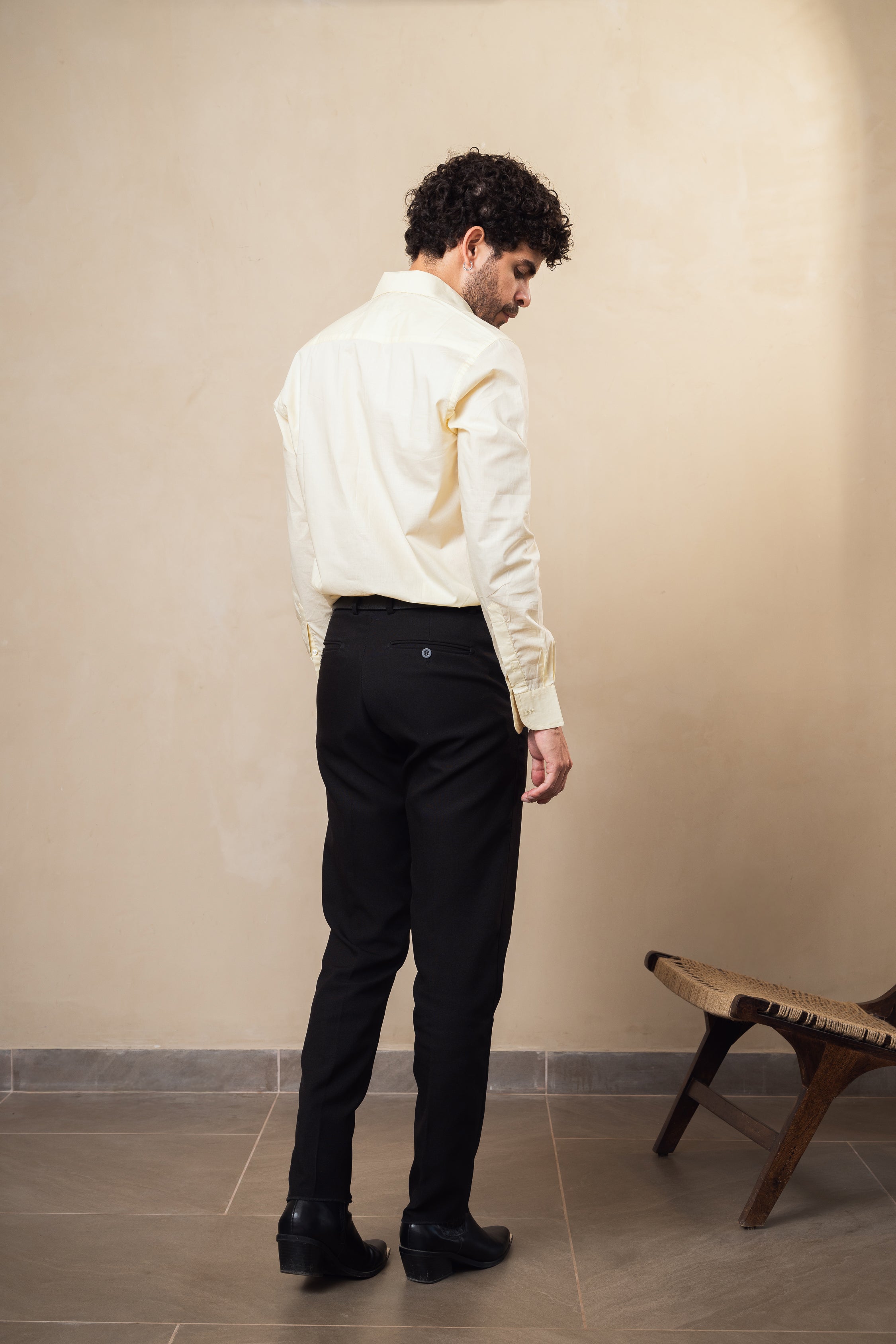 lightweight yellow cotton shirt