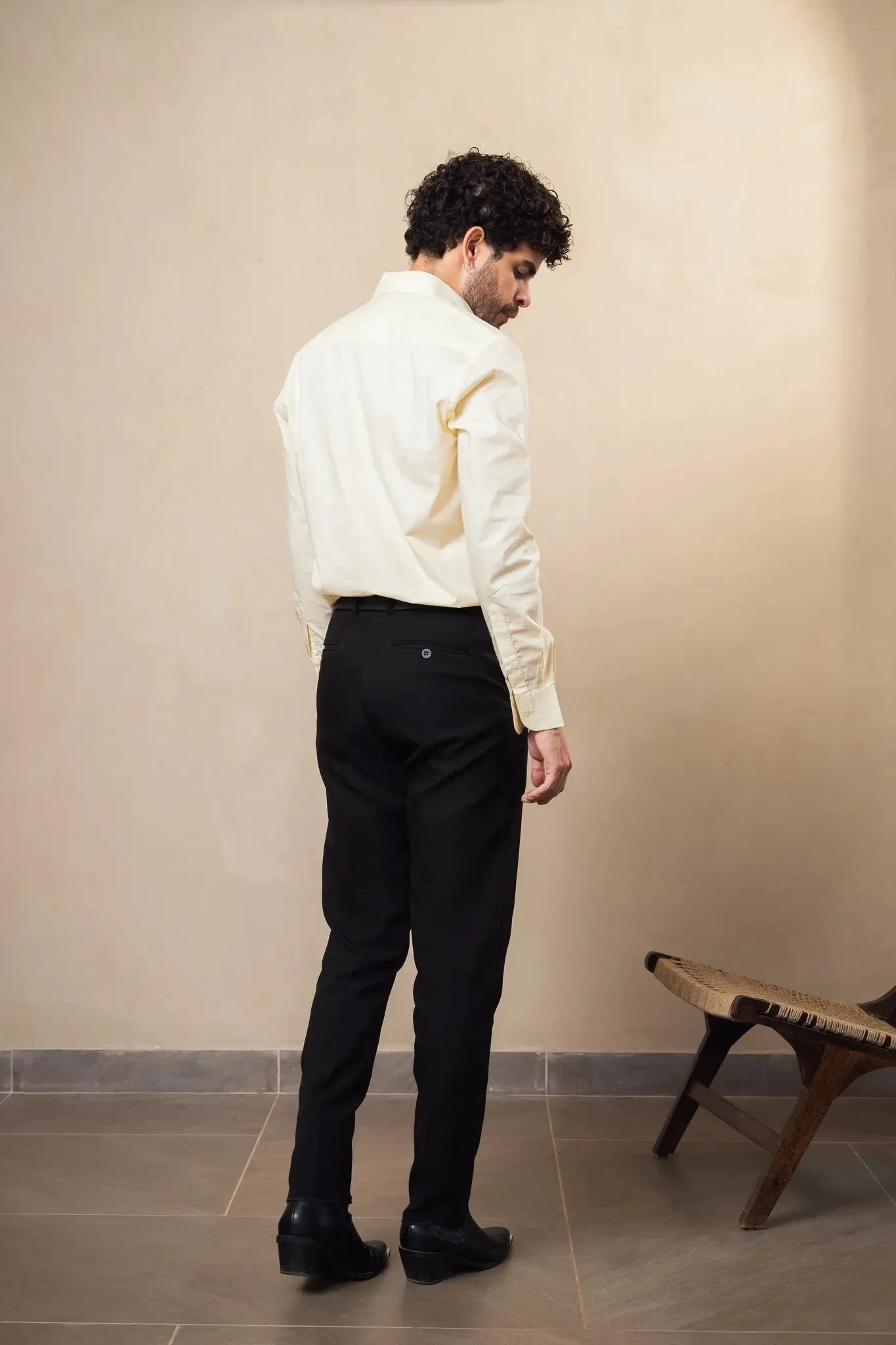 lightweight yellow cotton shirt