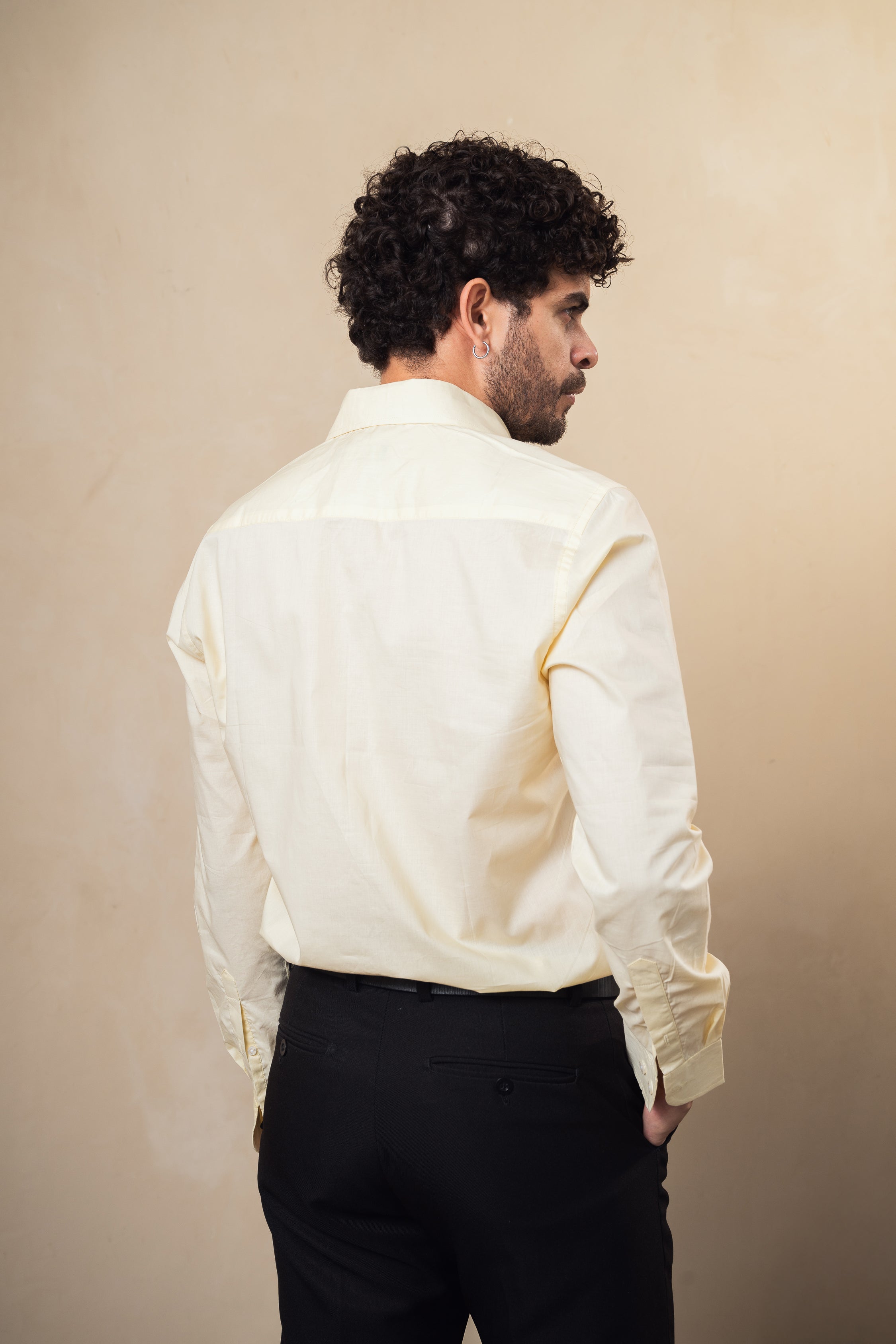 lightweight yellow cotton shirt