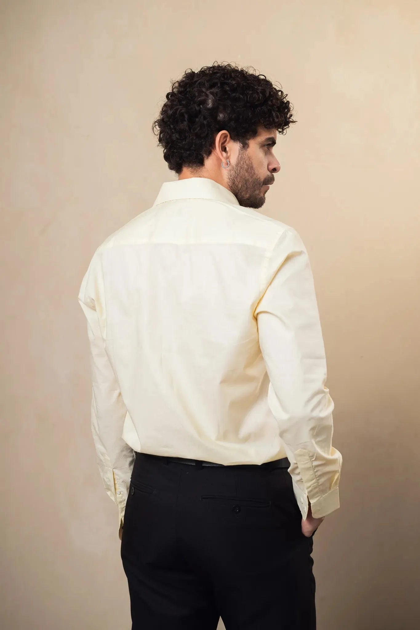 lightweight yellow cotton shirt