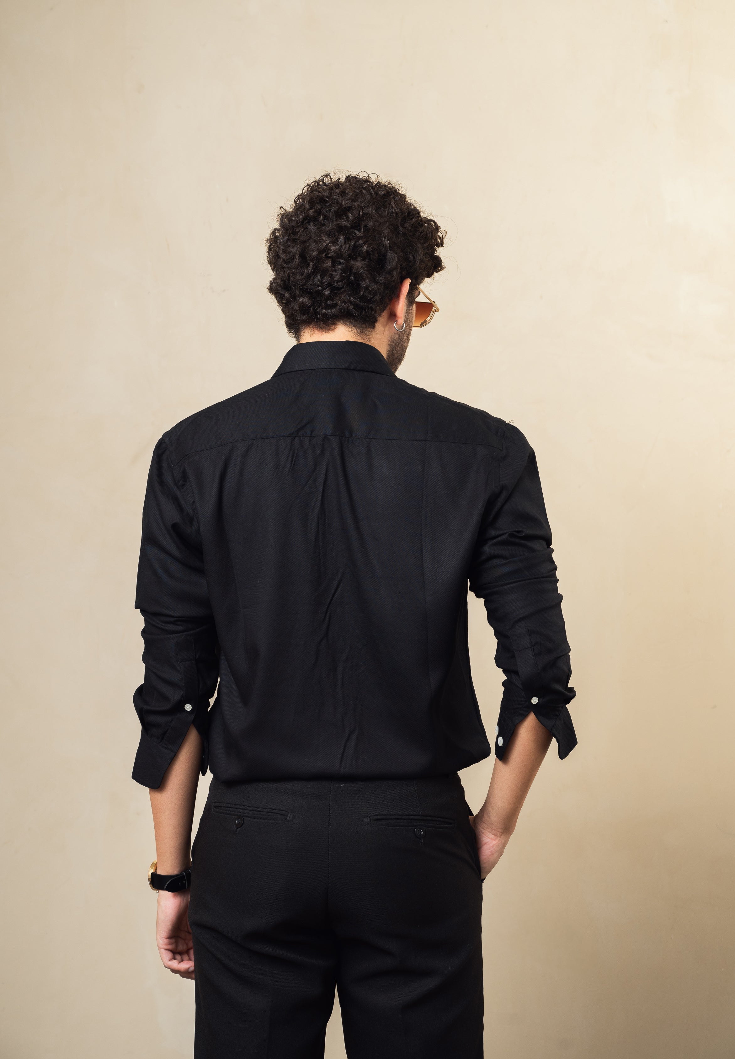 black rayon shirt