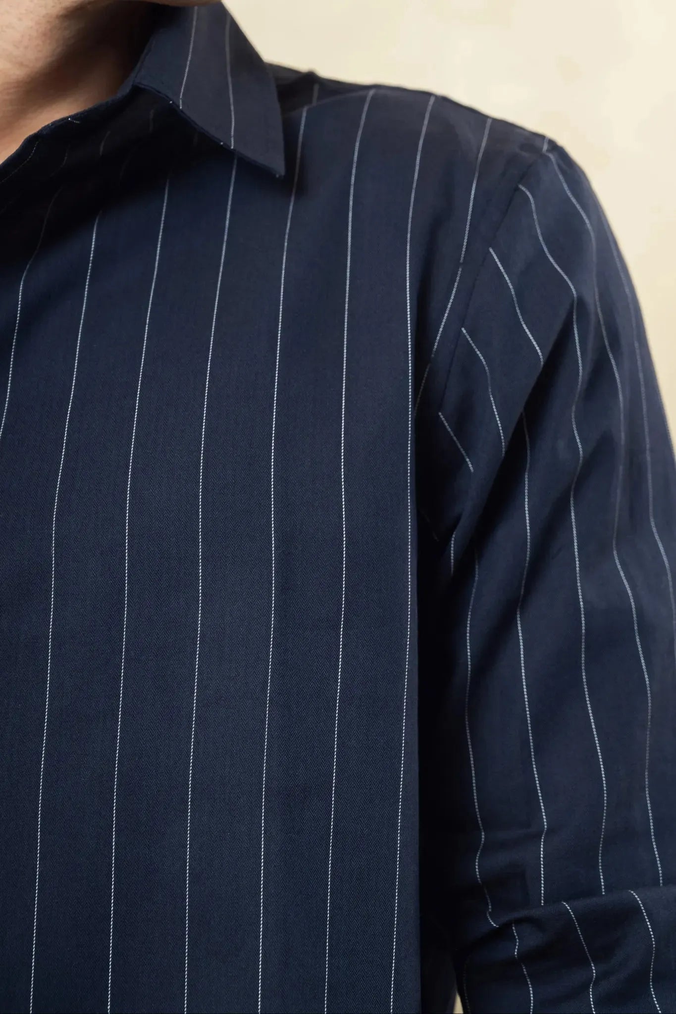 blue strip cotton shirt