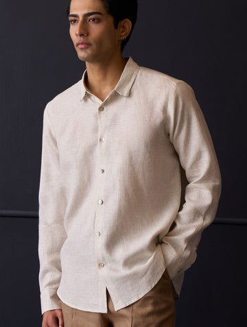 The Blue Check Linen Shirt